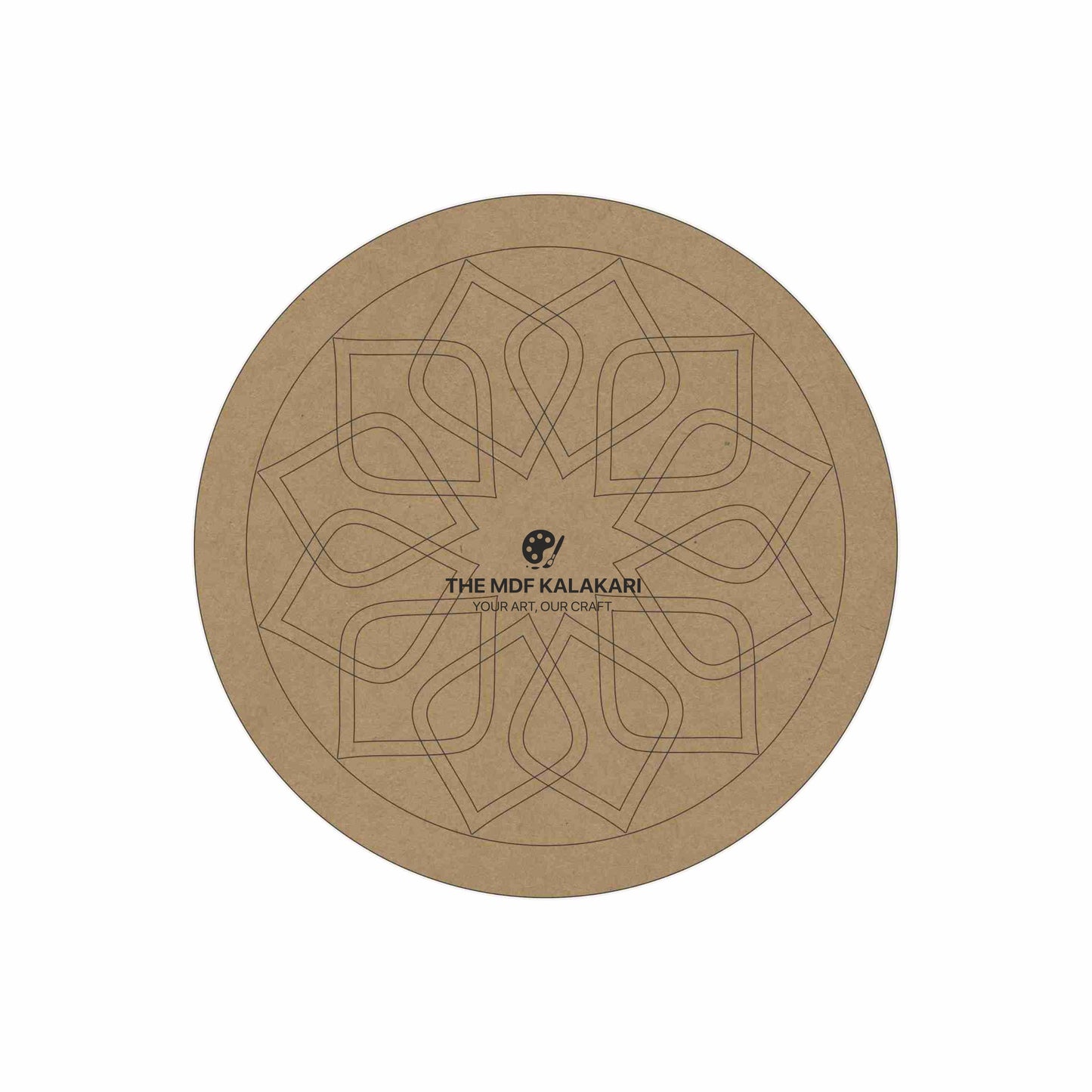 Premarked Round MDF Base - 12