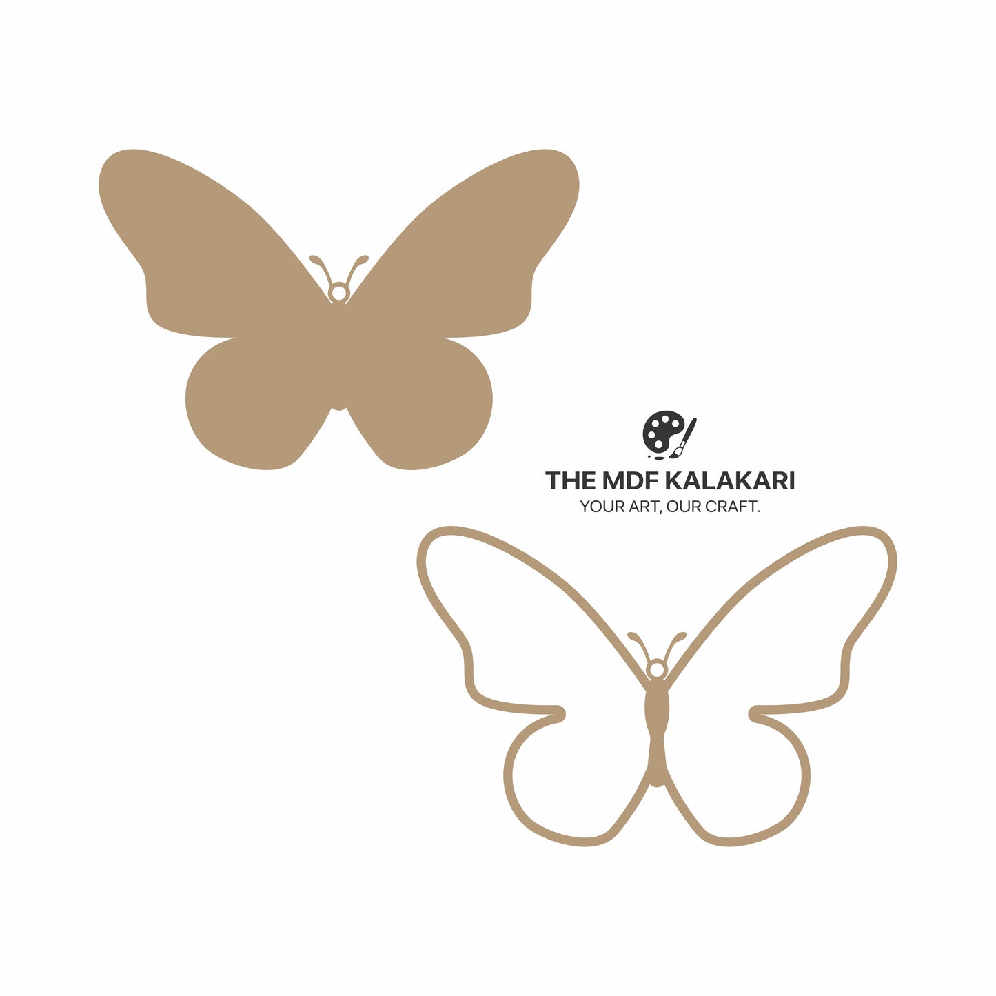 Butterfly Mosaic Art MDF Base - 1