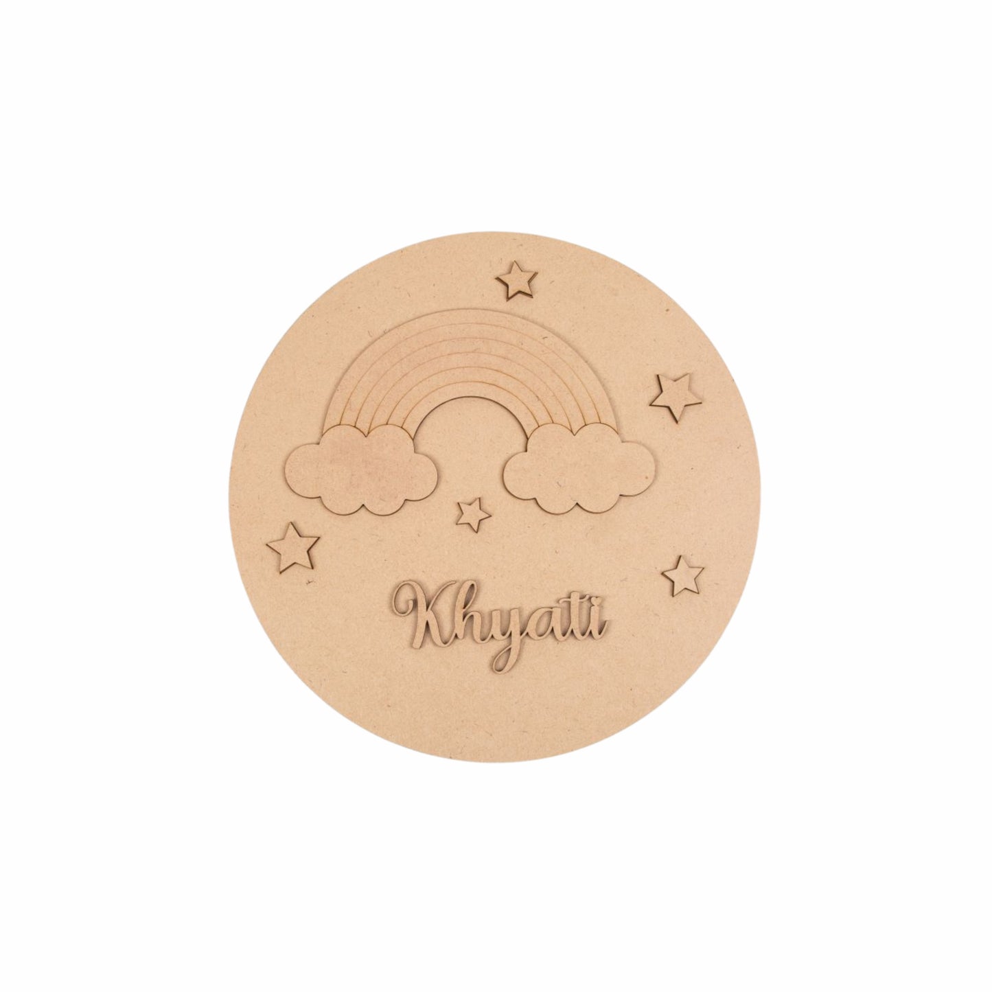 Rainbow Kids Name Plate - 6
