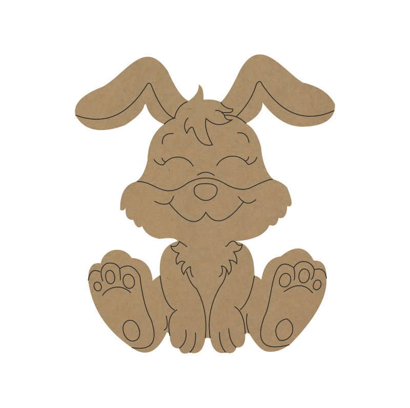 Rabbit DIY MDF Fridge Magnet – Cute Animal Craft for Kids - 20