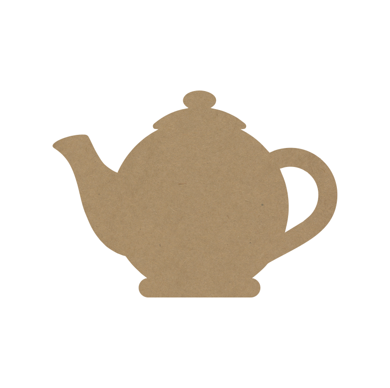 Tea Kettle Shape Fridge Magnet – DIY MDF Craft Base - 19