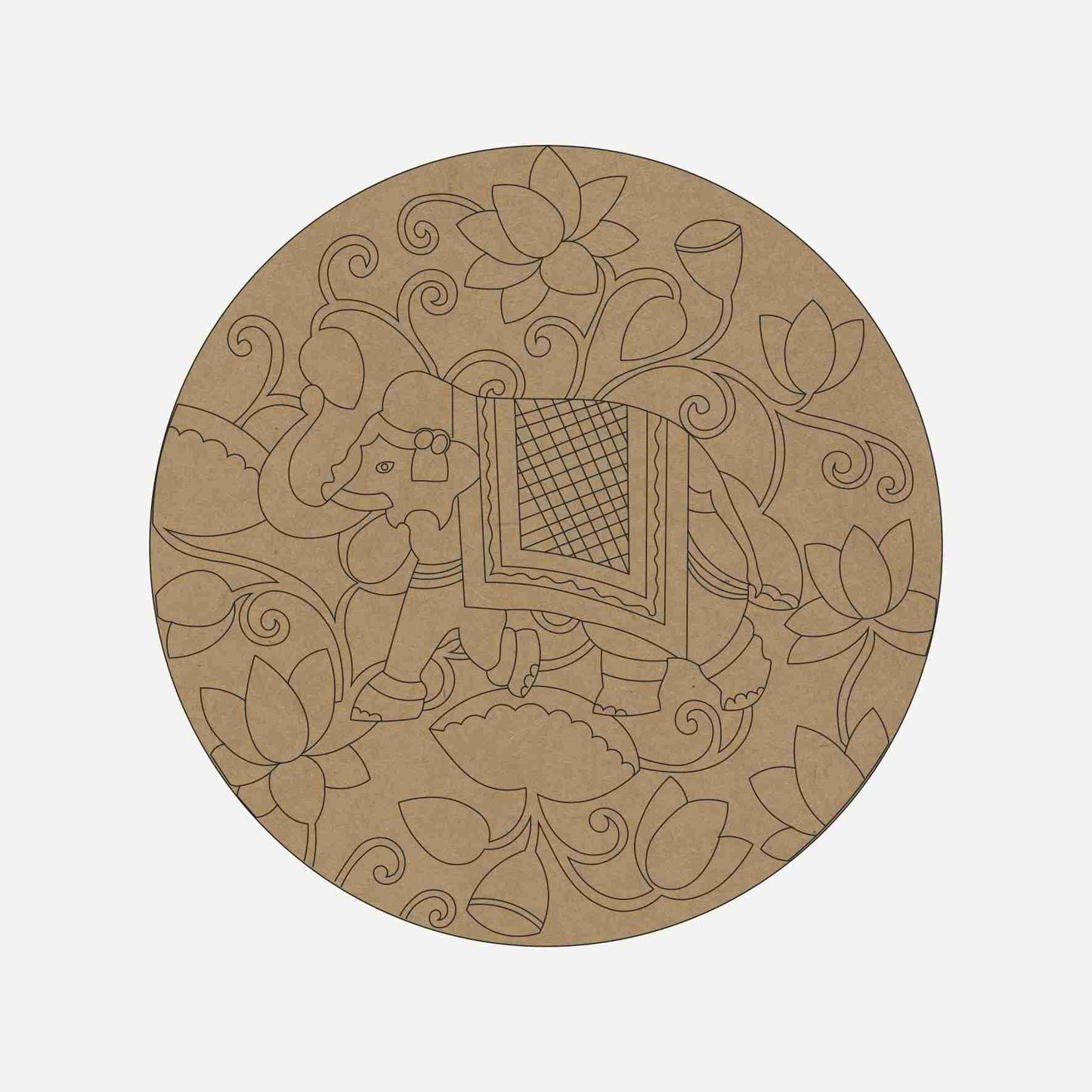 Round Premarked MDF Base - 1