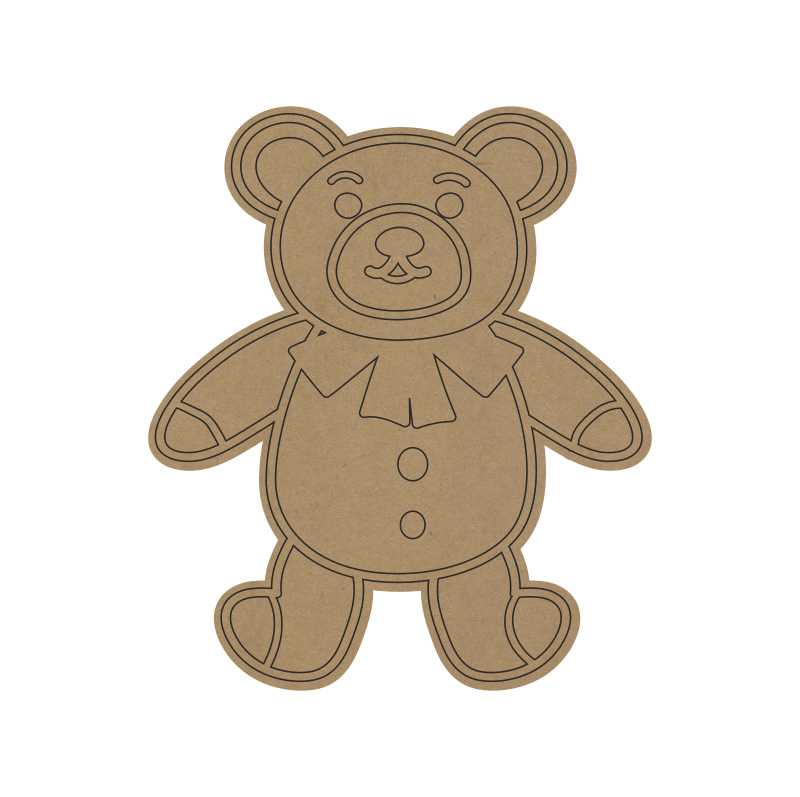 Teddy Bear MDF Fridge Magnet – DIY Craft for Kids - 50