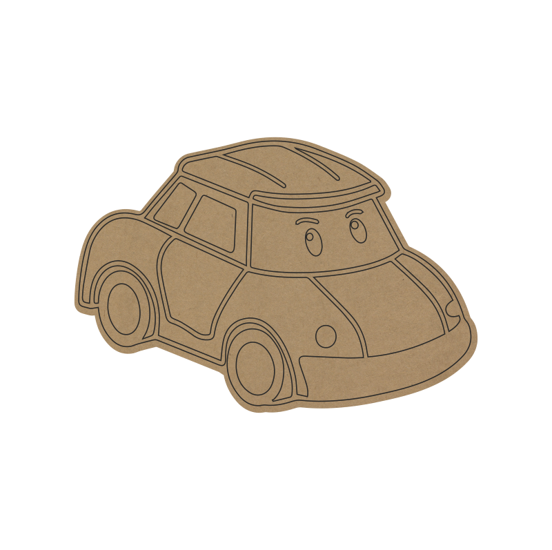 Car MDF Fridge Magnet – DIY Craft Base for Kids, Painting & Return Gift Idea - 63