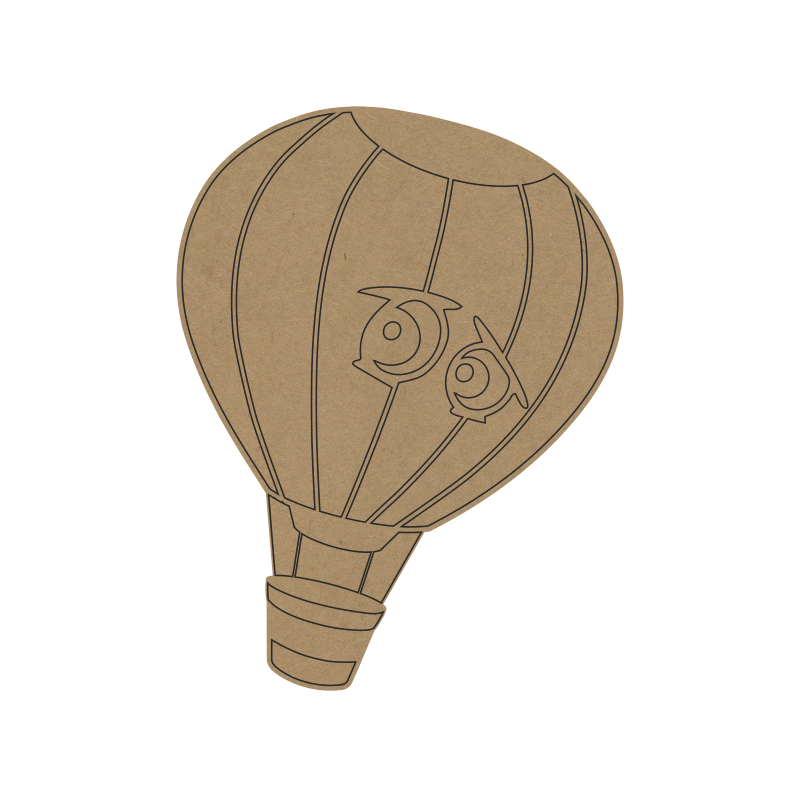 Hot Air Balloon MDF Fridge Magnet – DIY Craft Base for Kids, Return Gift & Painting Activity - 77