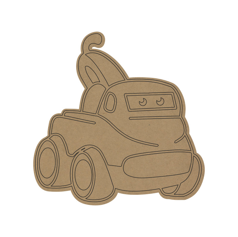 Tow Truck MDF Fridge Magnet – DIY Craft for Kids, Painting & Return Gifts - 76