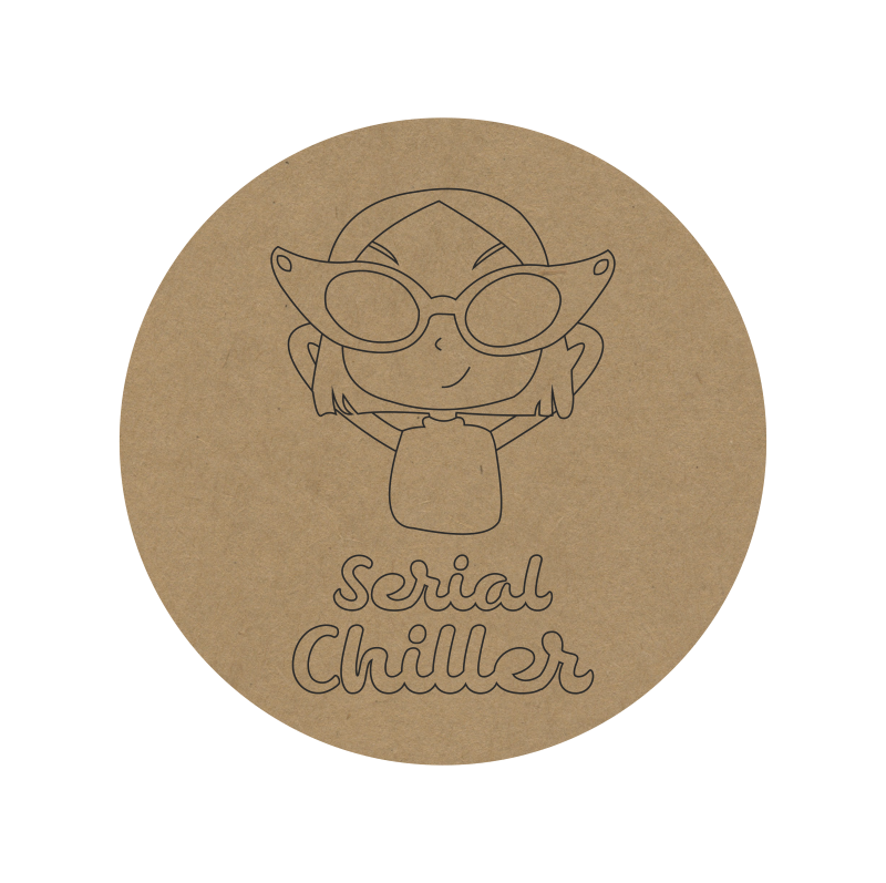 Chill Girl Fridge Magnet - 75