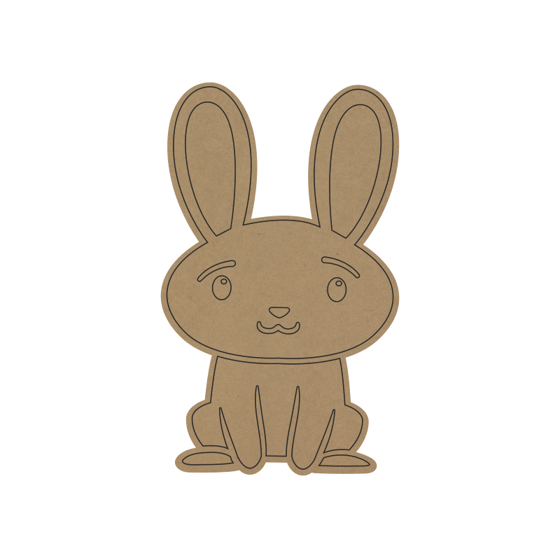 Rabbit MDF Fridge Magnet | DIY Craft Base for Kids & Adults - 80
