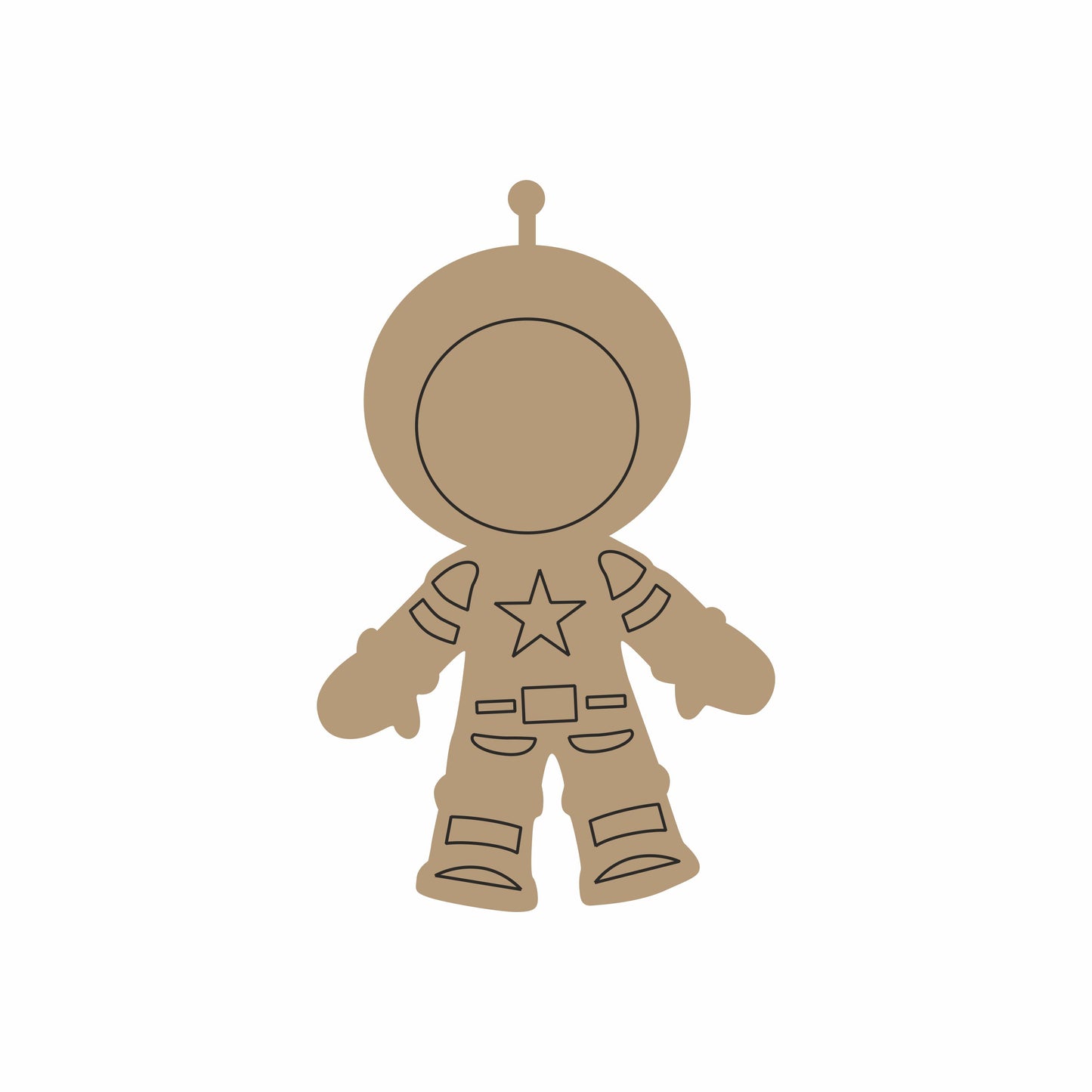 Astronaut MDF Fridge Magnet – DIY Craft for Kids, Return Gift & Home Décor - 102