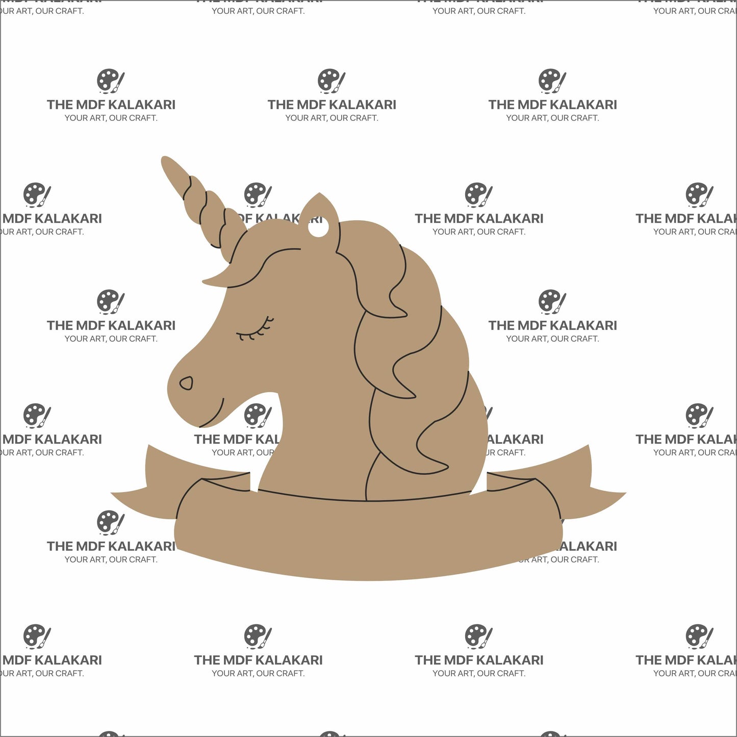 Unicorn Premarked MDF Cut Out - 129