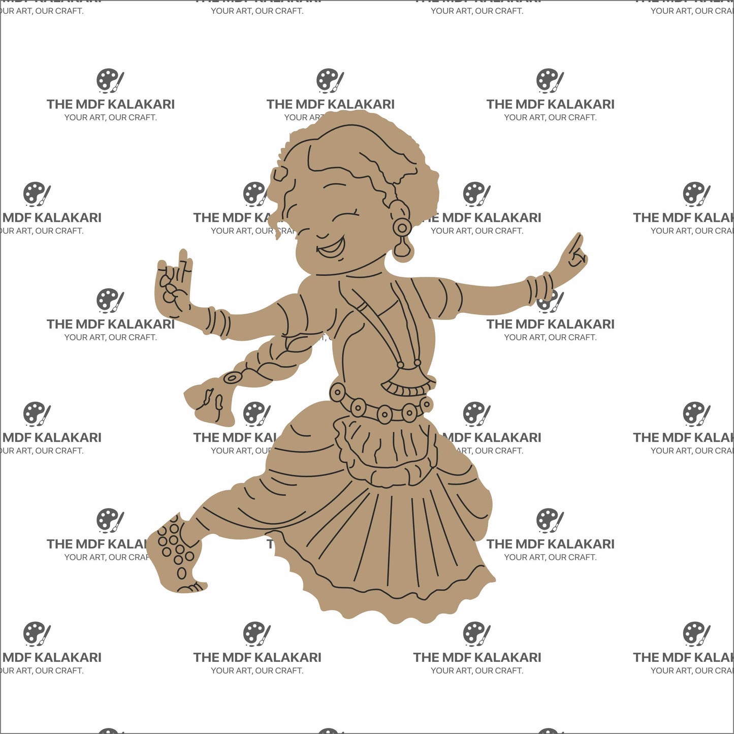 Dancing Girl Premarked MDF Cut Out - 151