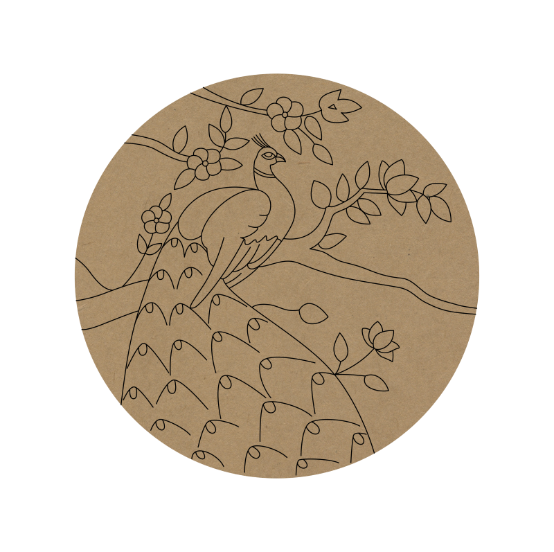 Peacock Premarked MDF Base - 31