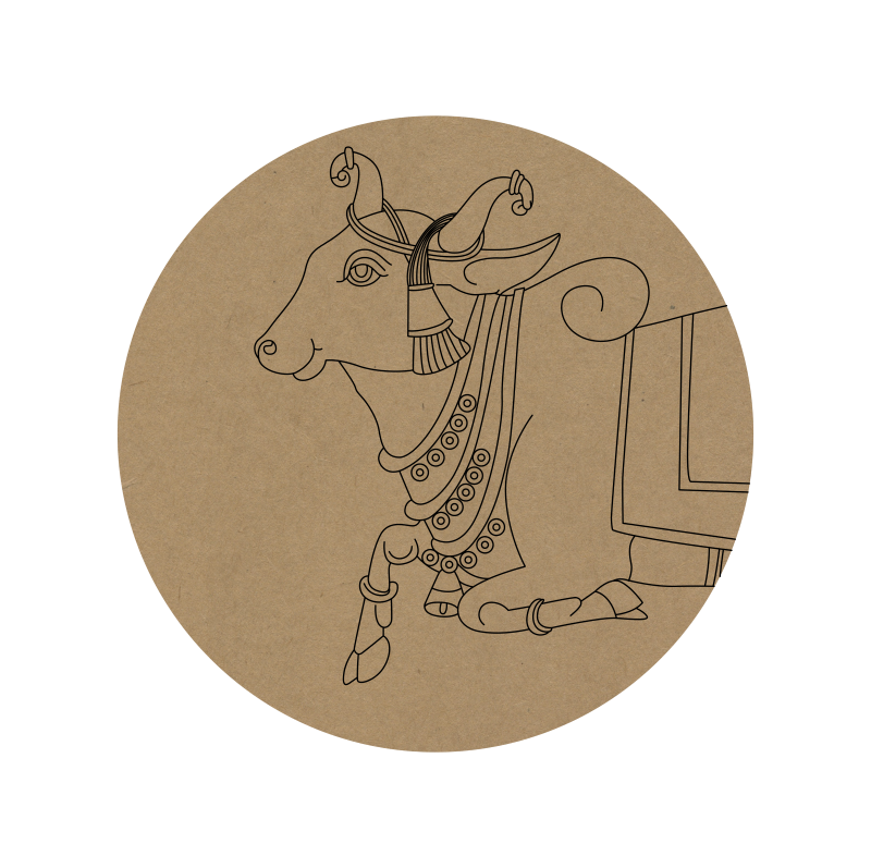 Nandi Premarked Round MDF Base - 30