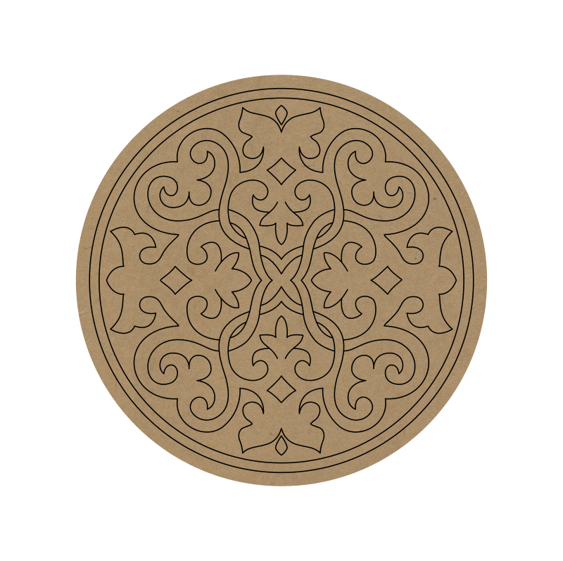 Mandala Premarked Round MDF Base - 42