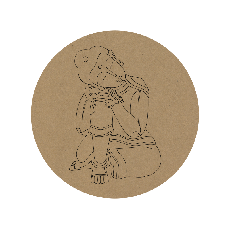 Premarked Round MDF Base - 37
