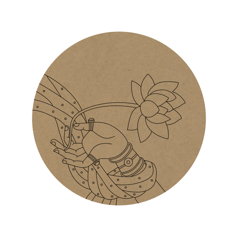 Lotus Premarked Round MDF Base - 51