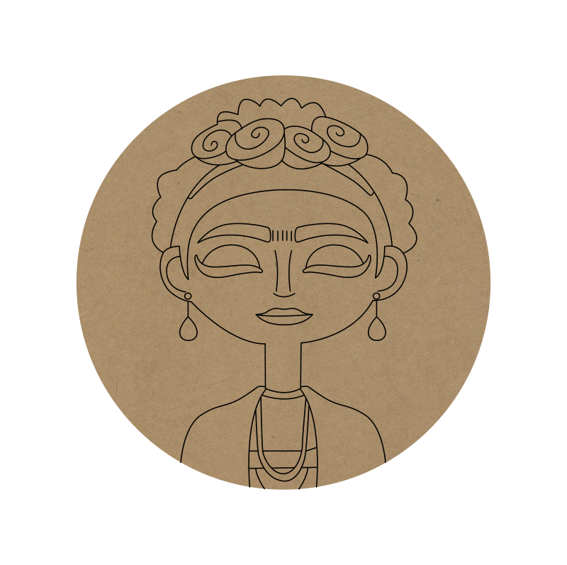 Premarked Round MDF Base - 49