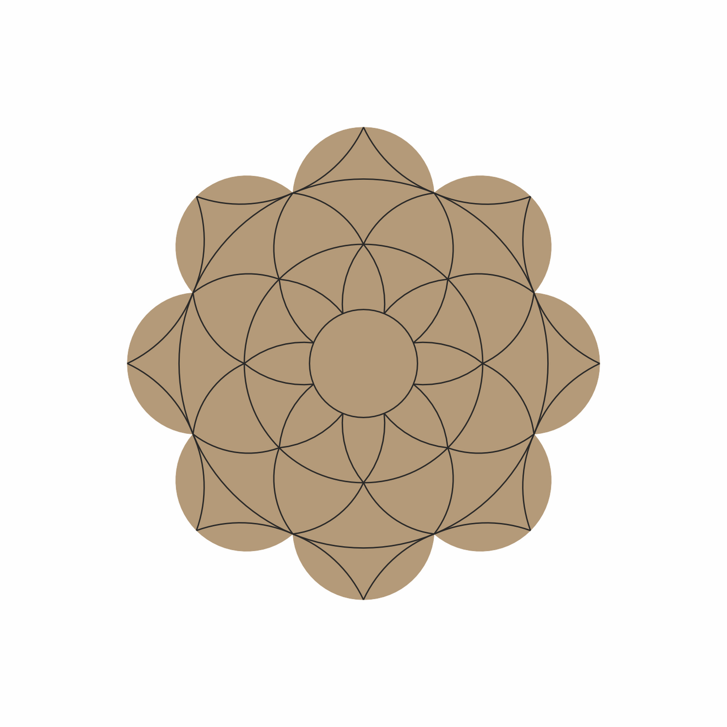 Mandala Premarked Round MDF Base - 55