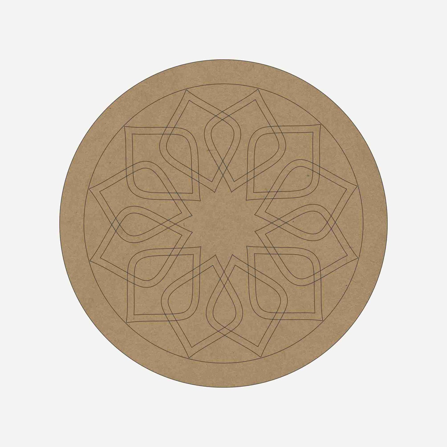 Premarked Round MDF Base - 12