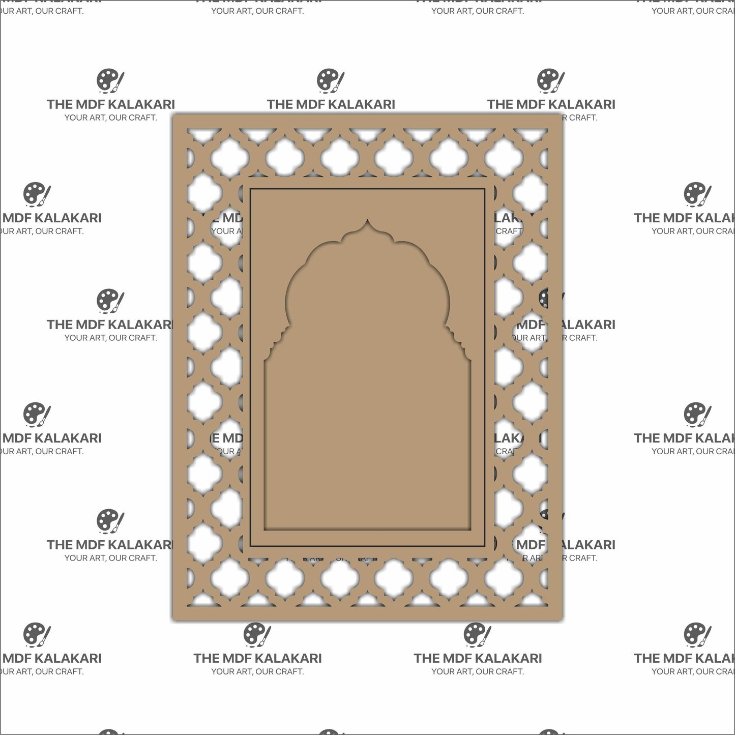 Laser cut Jaali MDF Jharokha panel for decorative use