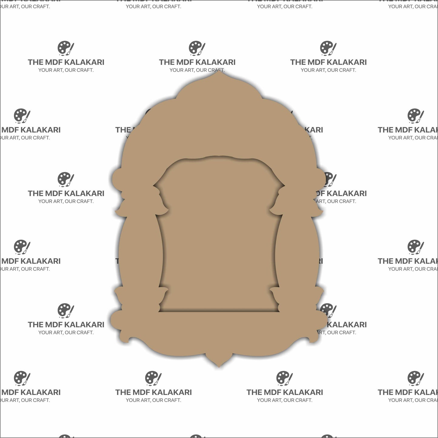 Laser cut MDF Jharokha base with traditional pattern