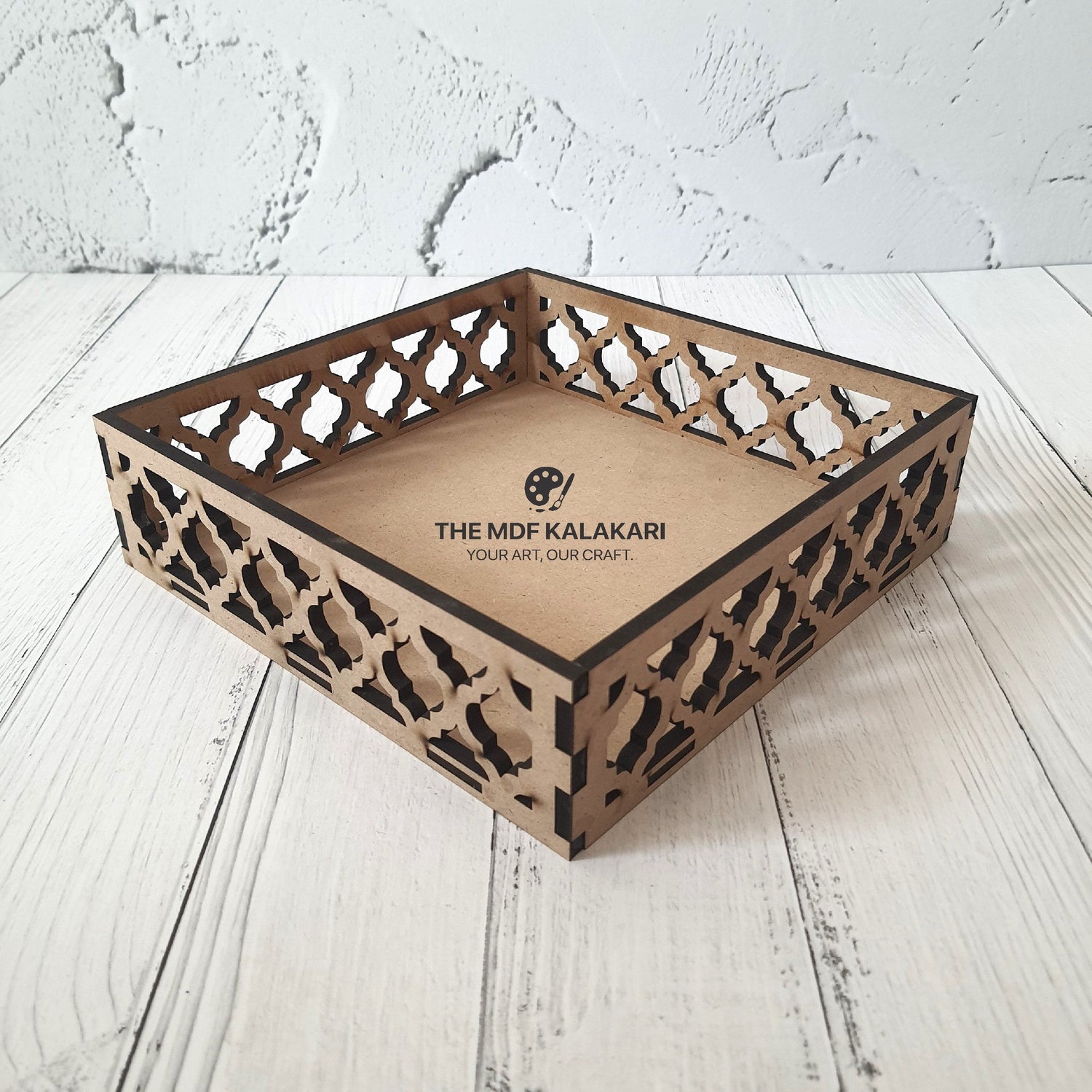 DIY wooden MDF tray base for resin art