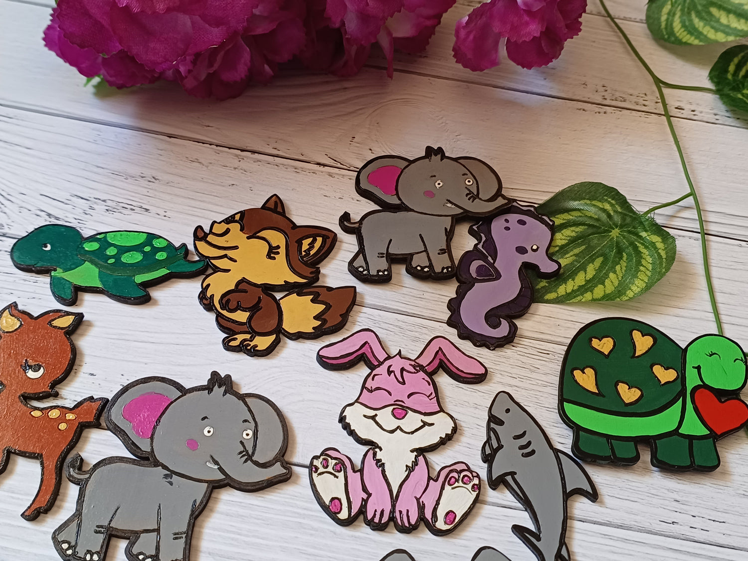 Cute fridge magnet base made from MDF for painting and decorating