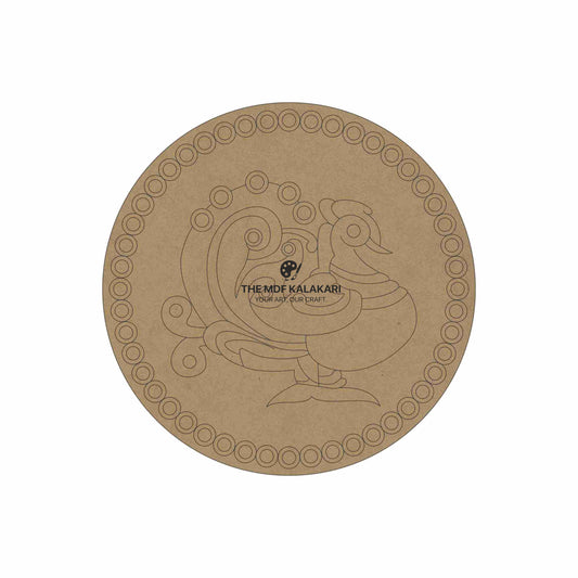 Peacock Premarked Round MDF Base - 14