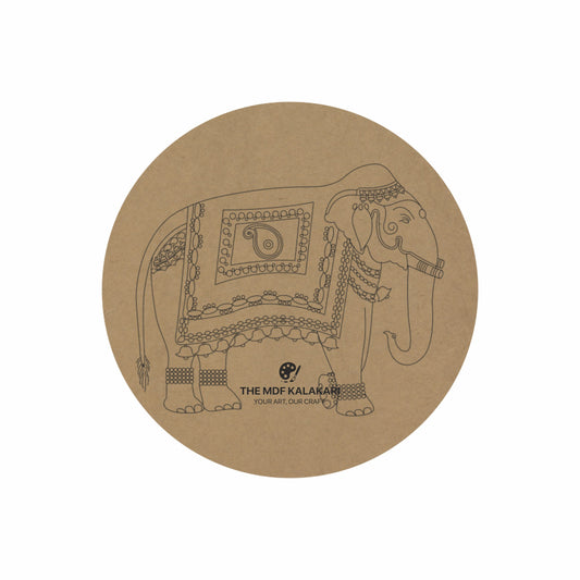 Elephant Premarked Round MDF Base - 16