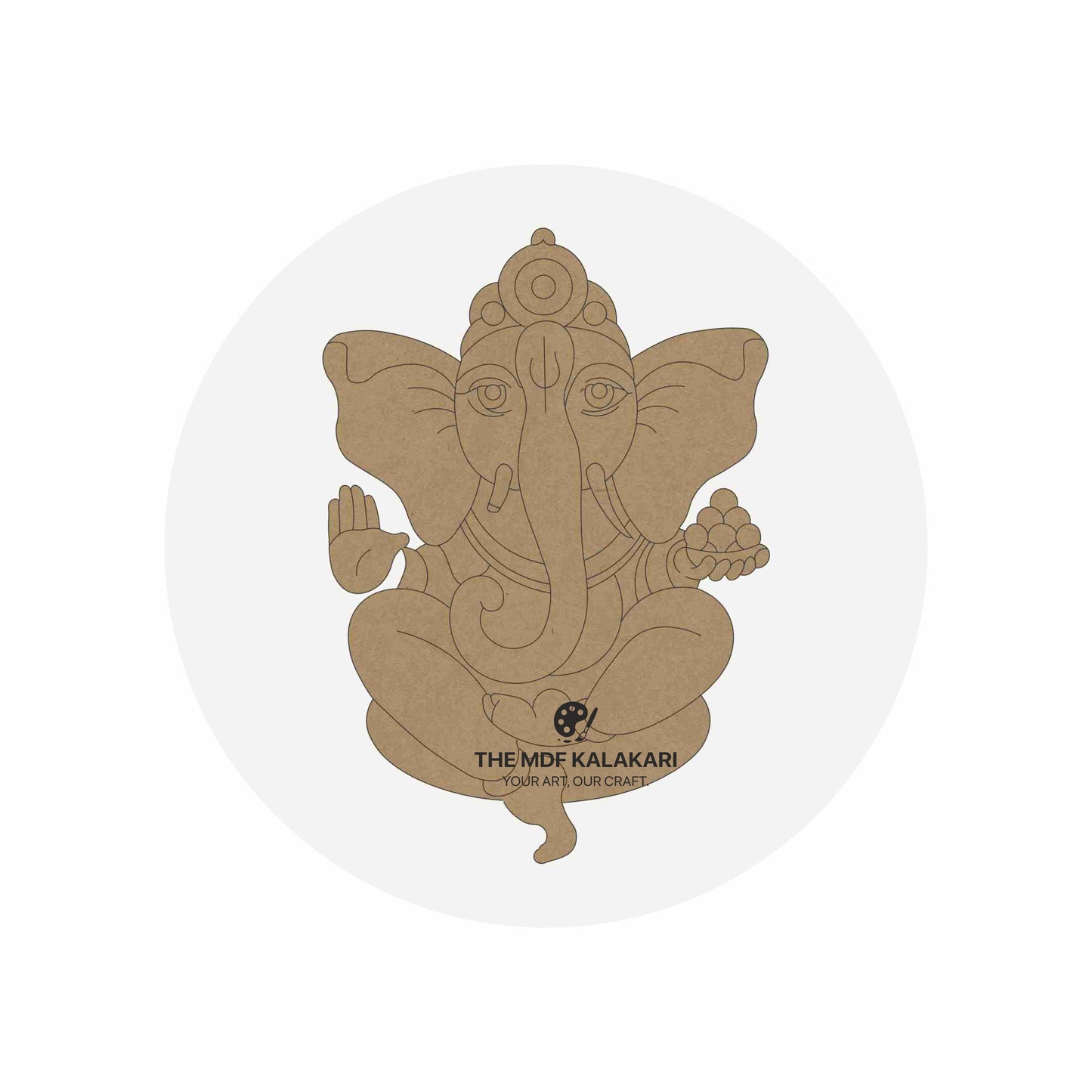 Ganeshji Premarked MDF Cut Out - 16