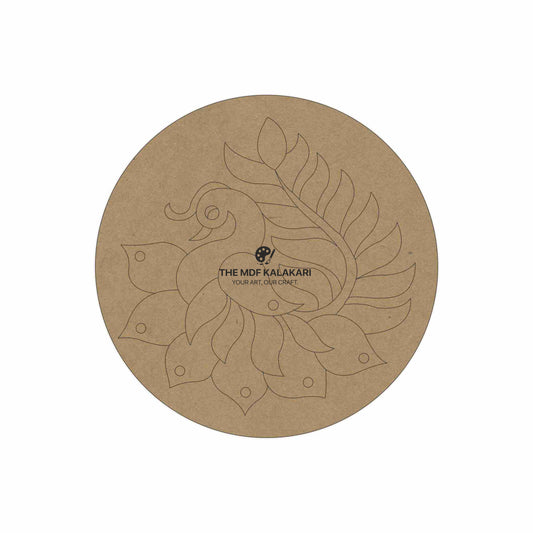 Peacock Premarked Round MDF Base - 17