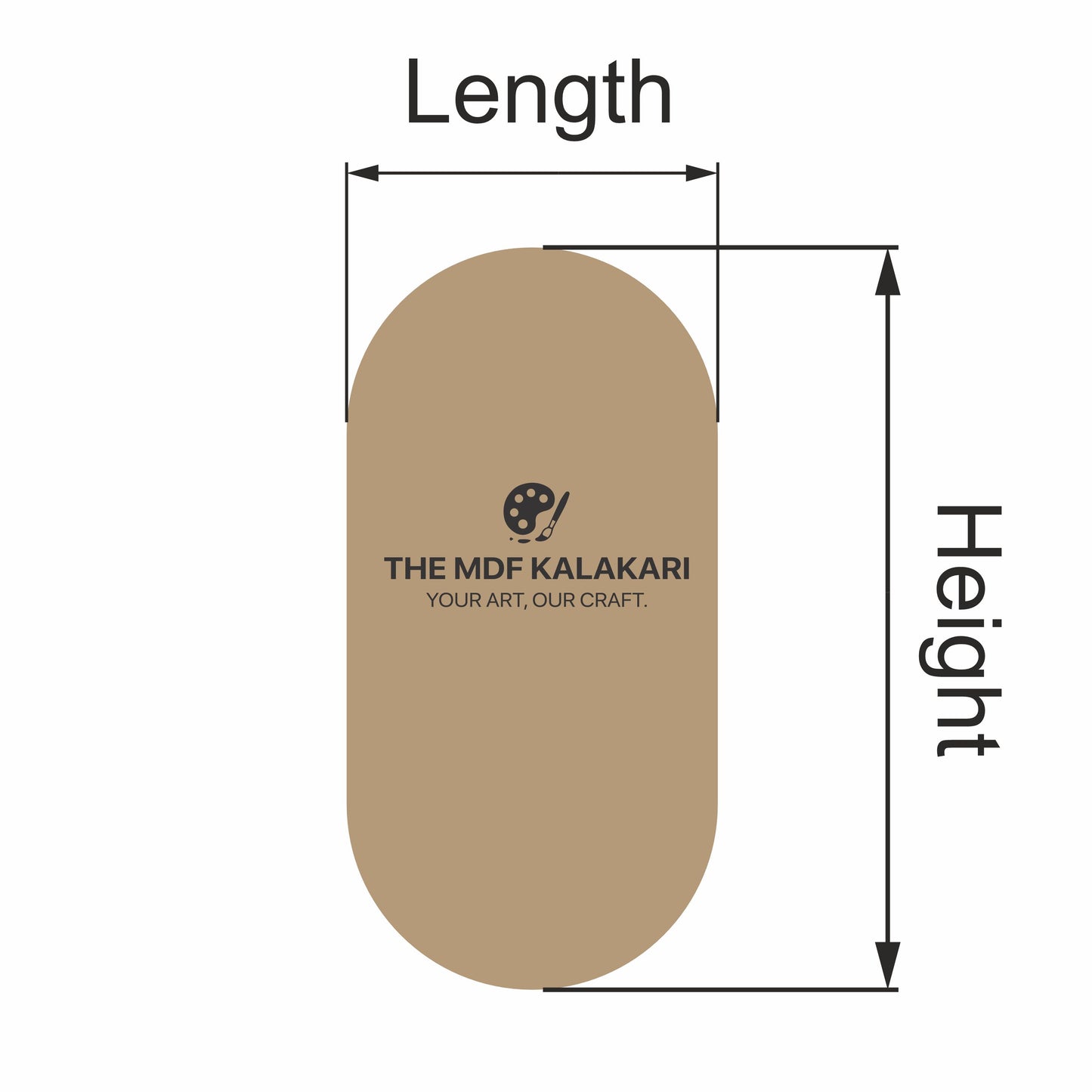 Plain MDF Base - 17