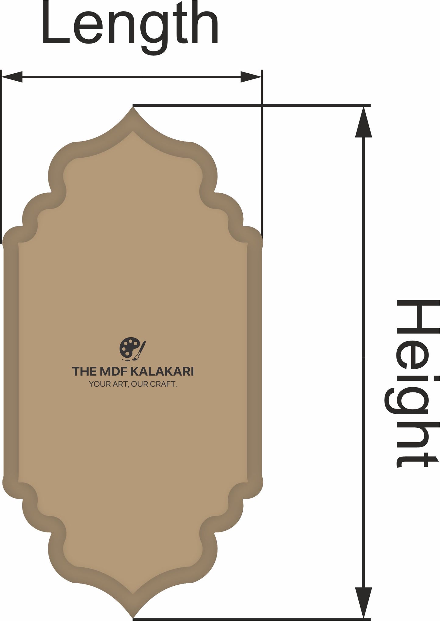 Plain MDF Base - 18 (Dual Layer)