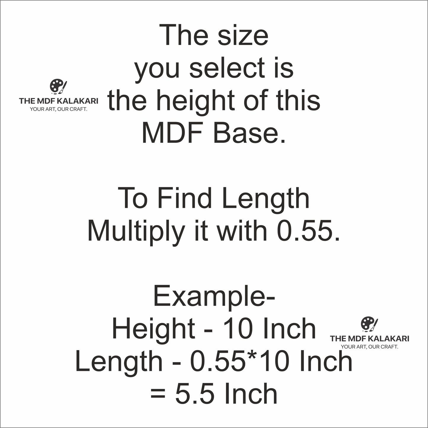Plain MDF Base - 18 (Dual Layer)