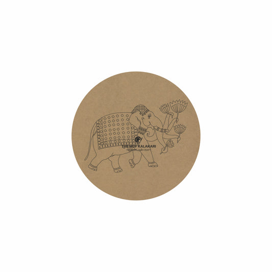 Elephant Premarked Round MDF Base - 19
