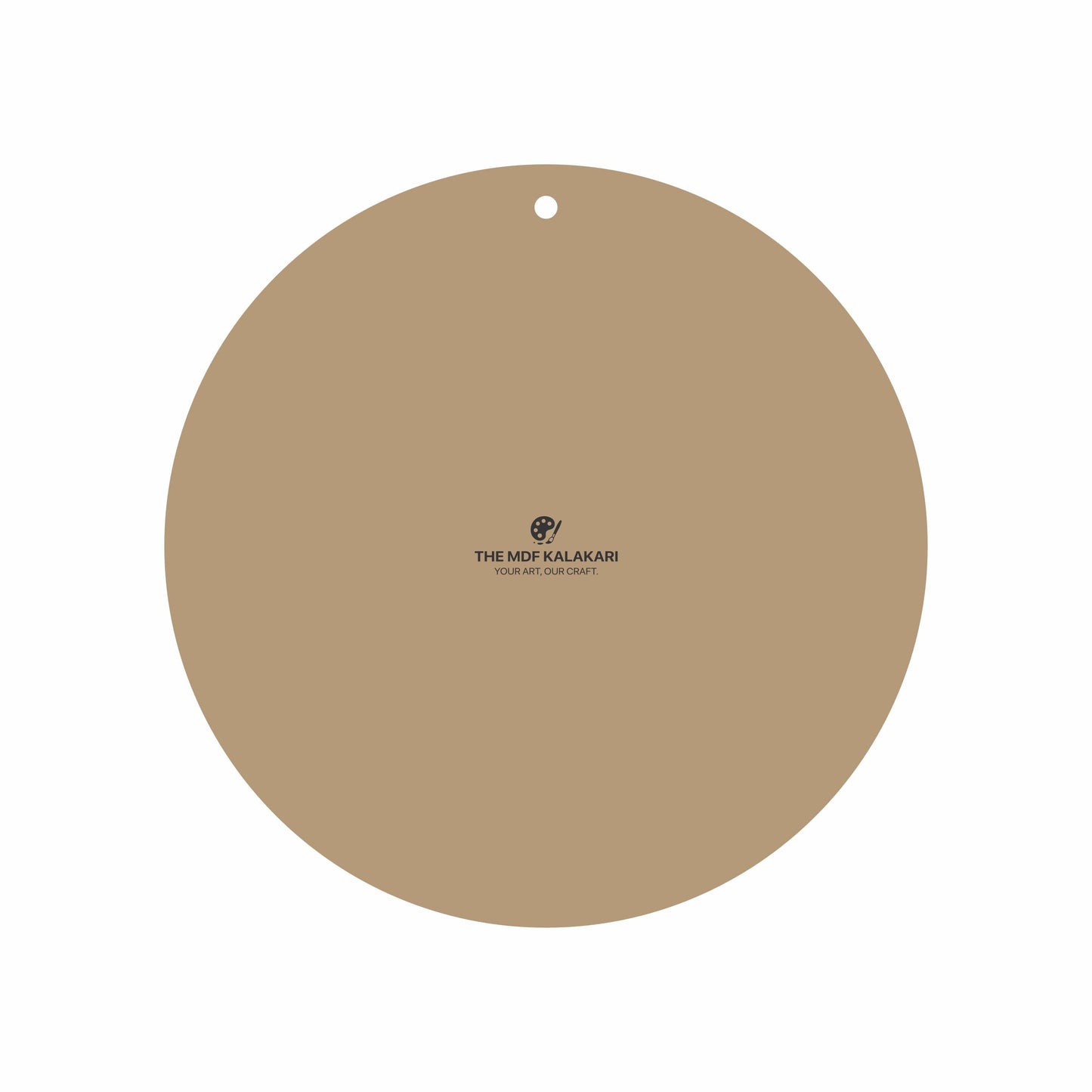 Round with Single Hole Plain MDF Base - 1