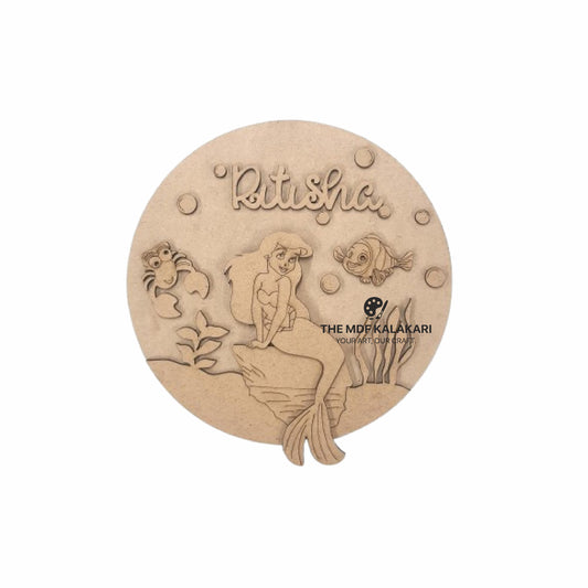Mermaid Kids Name Plate - 20