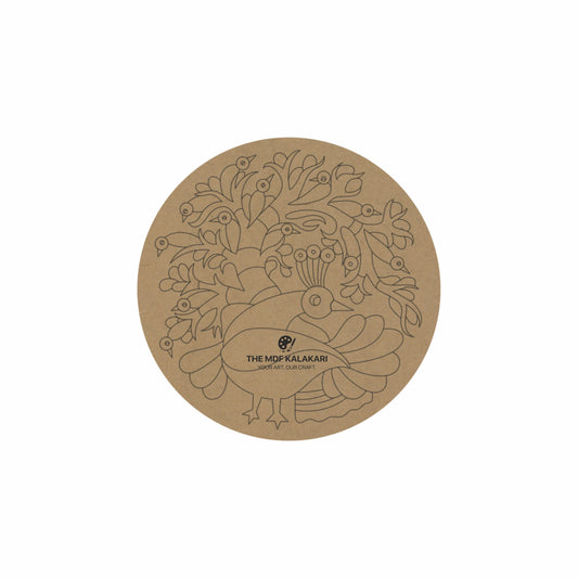 Peacock Premarked Round MDF Base - 20