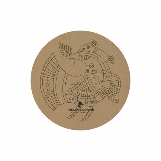 Premarked Round MDF Base - 22
