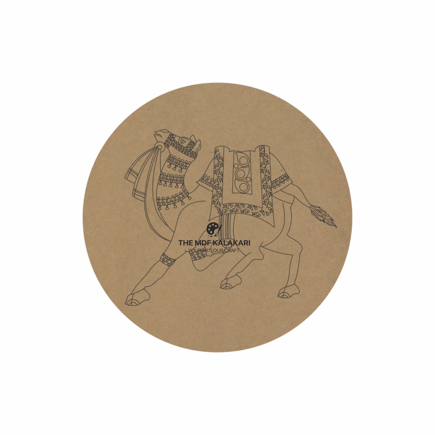 Camel Premarked Round MDF Base - 27