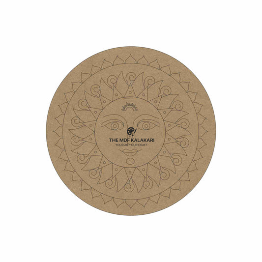 Sun Premarked Round MDF Base - 2