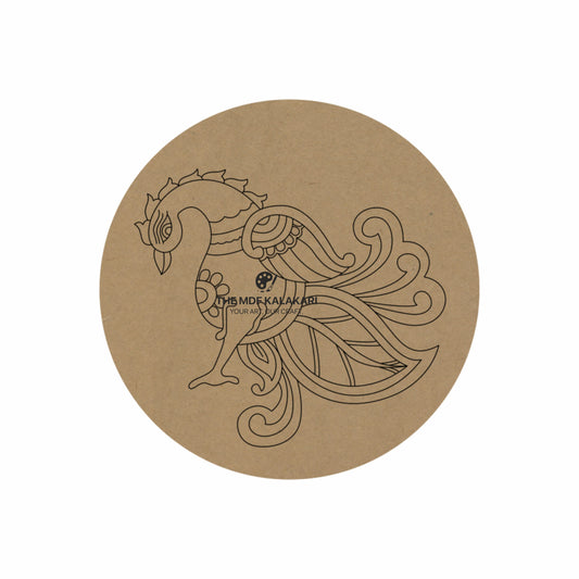 Peacock Premarked Round MDF Base - 34