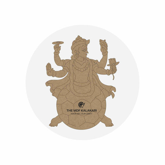 Kurmi Avatar of Vishnuji Premarked MDF Cut Out - 34