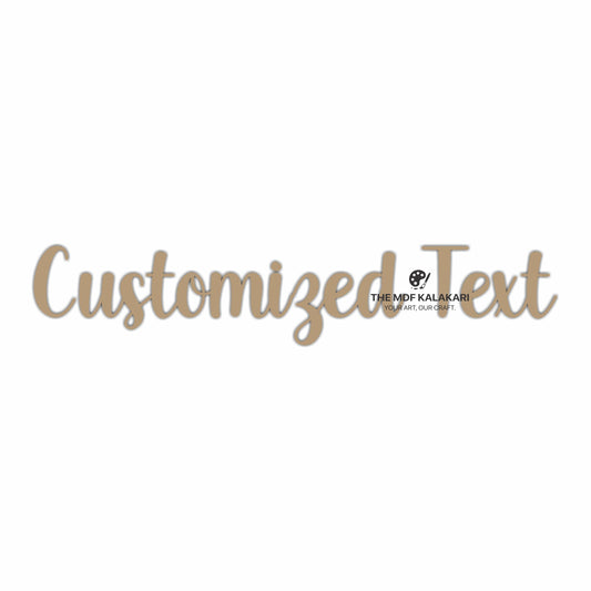 Customized Text in MDF