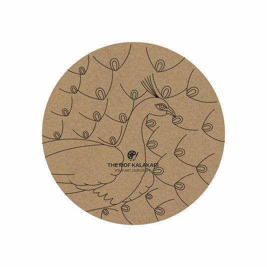 Peacock Premarked Round MDF Base - 45
