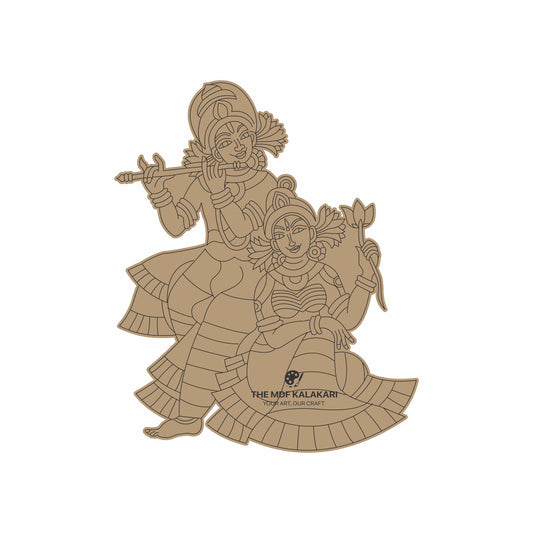 Radhe-Shyam Premarked MDF Cut Out - 45
