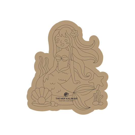Mermaid Premarked MDF Cut Out - 47