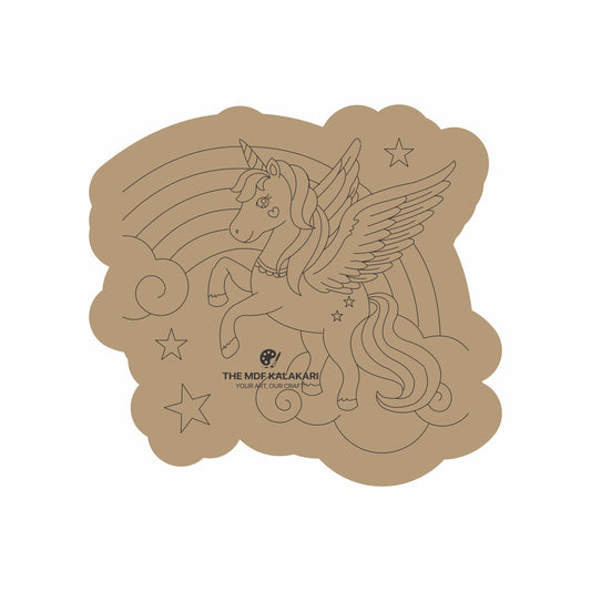 Unicorn Premarked MDF Cut Out - 48
