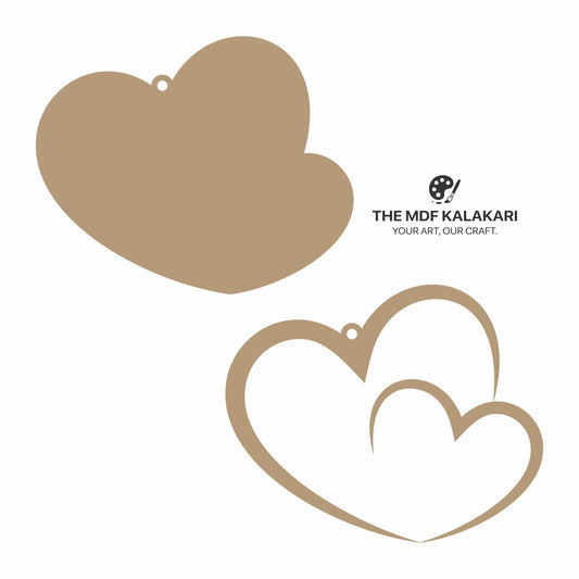 Heart Mosaic Art MDF Base - 4