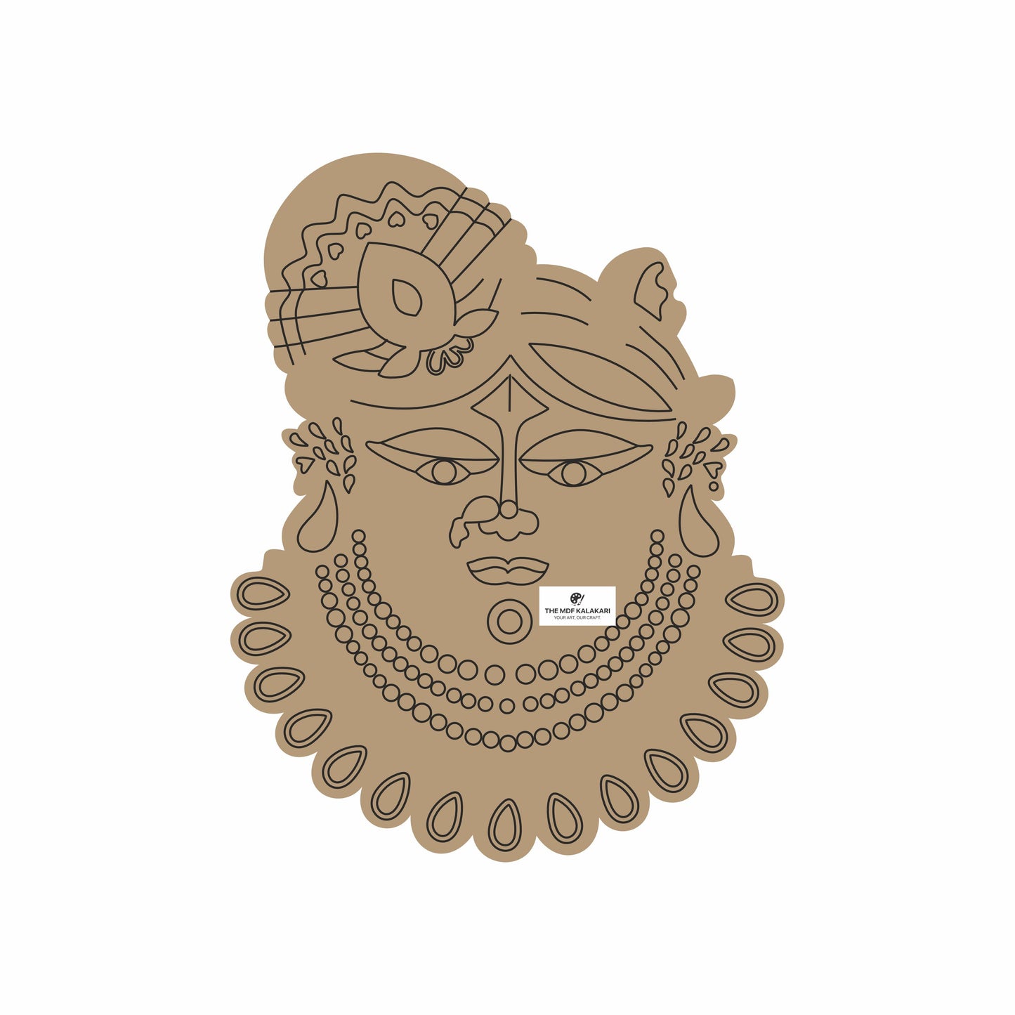 Shrinathji Premarked MDF Cut Out - 54